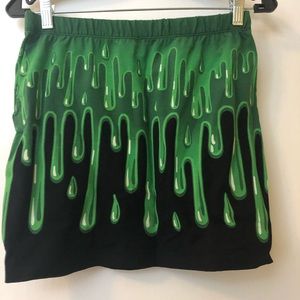 Green Slime Mini Skirt